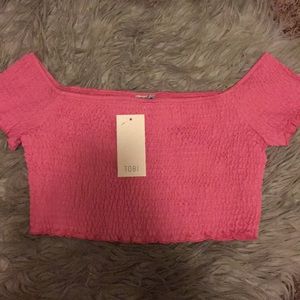 Mini off the shoulder crop top